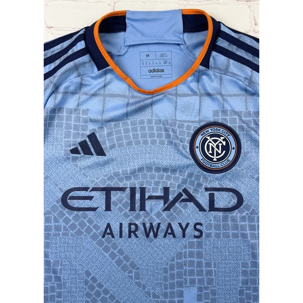 $150 adidas New York City Football Club Authentic Soccer Jersey - Men’s Medium
